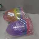 8 Inch Massive Translucent Easter Eggs (6 Pack) Bright Plastic Perfect For Easter Egg Hunt, Surprise Egg, Easter Hunt, Assorted Colors, 8" Giant Fillable Eggs (6-Pack)