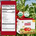 SUNGIVEN Organic Ramen Noodles Tomato Healthy Low Sodium Ready in 3 Minutes Non-Fried Instant No Additives or Preservatives 2.47 OZ (Pack of 10) (EXP 04/17/27)