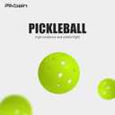Pickleballs 4 Pack Indoor Outdoor Balls, 74mm 40-Hole Design for Consistent Play, Durable TPE Material by Rotomolding Process