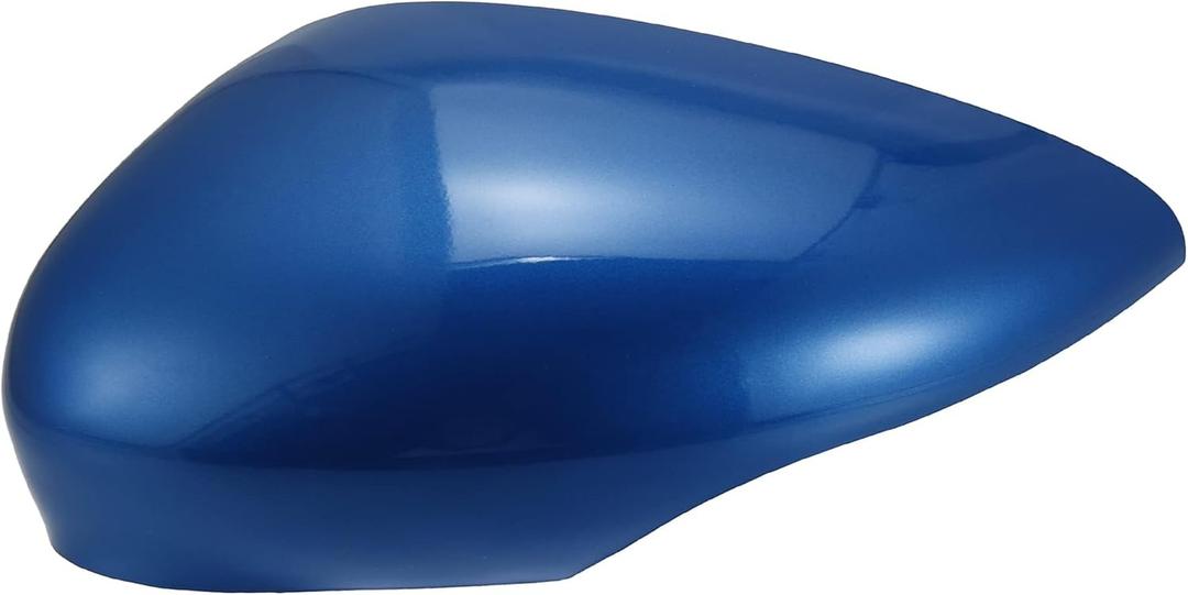 Dark Blue Left Side Mirror Driver Side Mirror Car Side Door Mirror Cover Rear View Mirror Cap for Ford Fiesta MK7 2009 2010 2011 2012 2013 2014 2015 2016 2017 (Left)