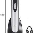 Oster Cordless Electric Wine Bottle Opener with Foil Cutter, Silver
