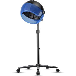 Ionic Hooded Dryer on Wheels - 1500W, 3 Modes, Time Setting, Standing Design for Professional Salon Use (Blue)