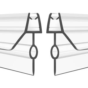 GEZMR 2-Pack Frameless Shower Door Bottom Seal (3/8'' X 39'') Clear Glass Shower Door Seal Strip Shower Door Sweep can Covers up to 20mm Gap - Stop Leaks - Amazon.com