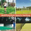 Golf Practice Net,Heavy Duty Nylon Golf Hitting Net,Golf Net Outdoor Indoor with Wire Hanging Kit,Golf Nets for Backyard DrivingGolf,Baseball, Hockey, Soccer10/15/20/25/30ft