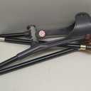 Forearm Crutches Pair, Folding Forearm Crutches Adults Lightweight Adjustable, with Rubber Handles, Comfortable Grip and Wear-Resistant