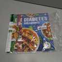HAMIEW 5 Pack Diabetes Food List Chart & 80+ Meal Planner Recipes for Beginner, Laminated Diabetes Diet Plan for Type 1 & 2, Food To Eat - Avoid w/Serving Size, Glycemic Index (GI), Net Carbs Calories