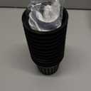 ORIMERC 12 Pack 3 inch Net Cups Pots with 12 feet Hydroponics Self Watering Wick & 12 Plant Labels Aquaponics Mason Jar Bucket Insert Orchid kratky Vegetable Garden Growing Netted Basket Slotted Mesh (Black)