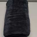 Blackline 24"x36" Twisted-Loop Drying Towel, 1300GSM, Streak Free, Lint Free, Reusable - Car Accessories, Bath Towels, Microfiber Cleaning Cloth - One Pass is All You Need (Charcoal Grey)