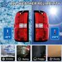 OE Red Tail Lights for 2014-2019 Chevy Silverado 1500/2500/3500 & 2015-2019 GMC Sierra 3500HD DRW | Factory 3-Bulb Housing Only | Driver+Passenger Pair (No Bulbs/Harness)