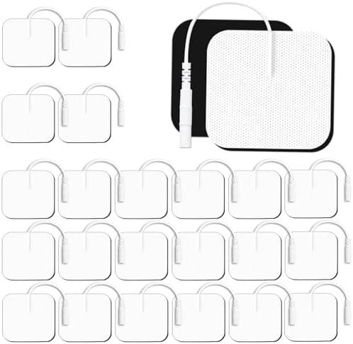 9  PCS 2X 2” Tens Unit Electrode Pads Compatible with Auvon Tens 7000 Muscle Stimulator Machine,Tens Unit Replacement Pads Reuse More Than 35-50 Times with Self Stick and Non-Irritating Designs