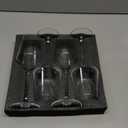 BACLIFE Hand Blown Red Wine Glasses Set of 4  15 oz Premium Crystal Wine Glasses With Long Stem  Unique Wedding Gift, Daily Use