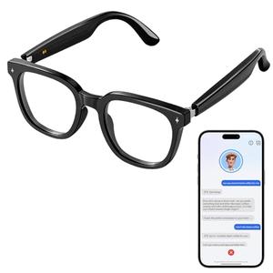 2026 Latest Smart Audio Glasses with Bluetooth, Open-Ear Speakers, Music & Hands-Free Calls, AI Voice Assistant,Translation for 164+ Languages Lightweight Wearable Tech Glasses for Men & Women