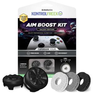 KontrolFreek Aim Boost Kit for Xbox One and Xbox Series X Controller | Includes Performance Thumbsticks and Precision Rings | Black Galaxy Edition