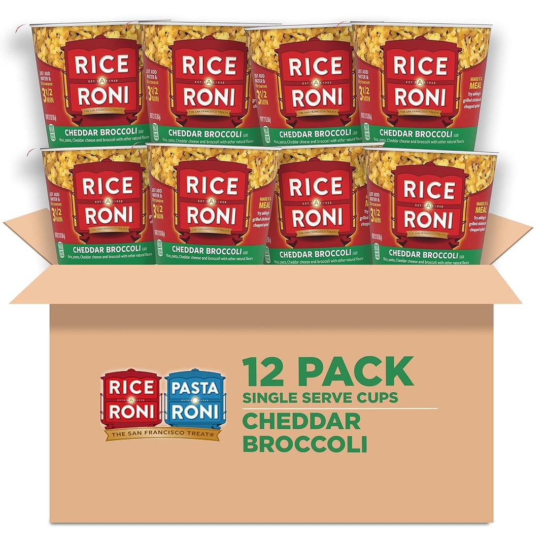 Rice-A-Roni Cups, Individual Cup 2.25 Ounce (Pack of 12), BB Date: 06/13/26