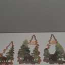 Putuo Decor 3PCS Bear Pine Tree Wall Decor, Woodland Wildlife Wall Art Forest Poster Tree Wall Decoration Artwork for Living Room Bedroom Bathroom Cabin Home Decorations