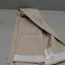 RYB HOME Privacy French Door Curtains, Rich Linen Texture Room Darkening Window Curtains and Drapes Thermal Insulated Tricia Door Blinds for Patio Doorway, W26 x L40 inch, 1 Panel, Khaki