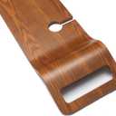 Corsica Luxury Wood Tub Caddy, Walnut Color, Comfortable Bath with 2 Wine Glass Holders, Fits Most Freestanding Tubs