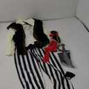 9 PCS Pirate Costume Kids Coat Pants Hat with Accessories Deluxe Set for Party Cosplay, (10-11 Years)