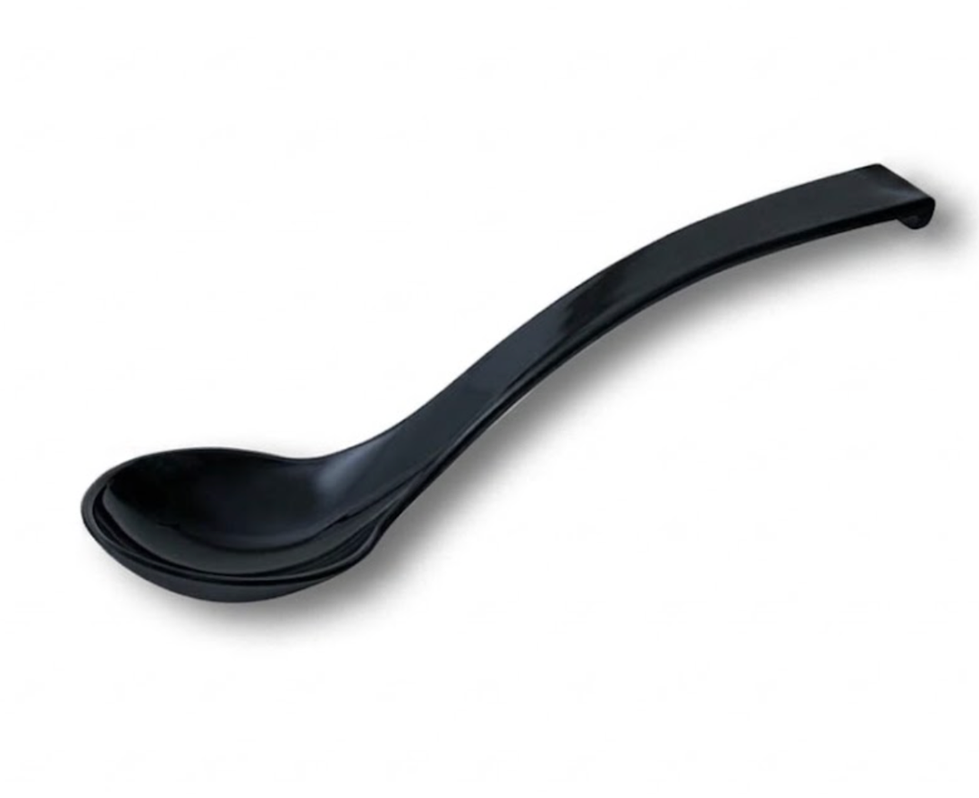 3pcs Fine Kitchen Spoon SAN Plastic Dishwasher Safe Spoon Spoon Scoop Serving Spoon Serving Set Black SUN