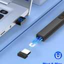 2 x USB Type C Wireless Presentation Clicker with Volume Remote Control, Presenter Remote & PowerPoint Slide Advancer for Mac, Computer, Laptop, Keynote, Google Slide