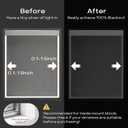 100% Blackout PVC Light Blocking Strip for Window Shades and Blinds Both Sides Tracks for Blackout Shades Easy to Install for BedroomGreat for Bedroom Nursery (L-Shaped White-2pcs, 58.5")