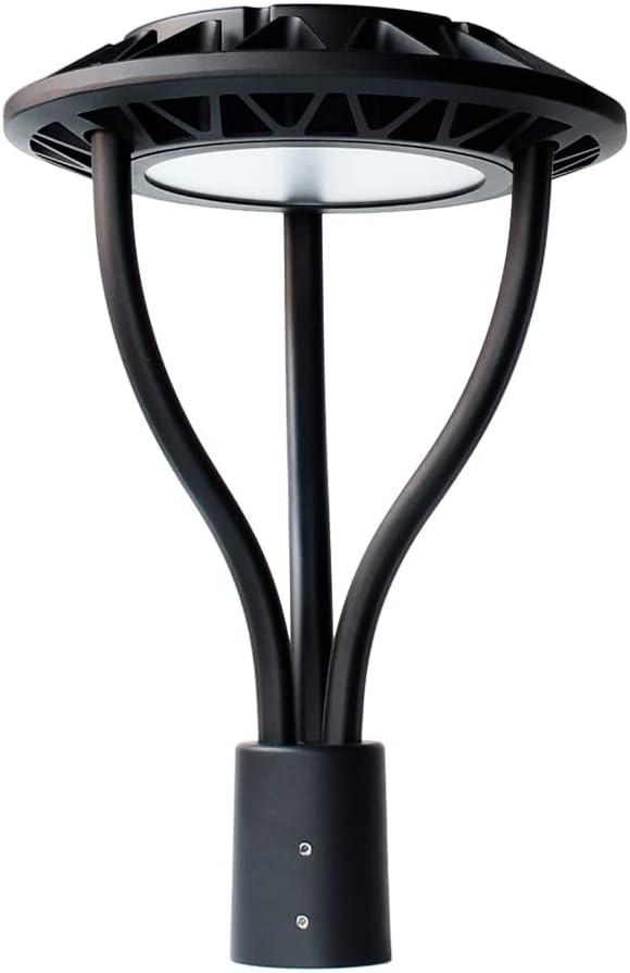 Led Post Top Light 60W Circular, DLC/ETL Listed LED Street Area Post Top, Outdoor IP65 Waterproof, Pathway Pole Yard Light Fixture (60W)