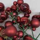 Worth Imports Christmas Ball x 7, Burgundy, Set of 12 Pick