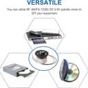uxcell Metal RF-300FA-12350 DC 5.9V Spindle DVD Micro Motor, 2.4 x 1.2cm for DVD CD Player, 1 Pcs Silver Black