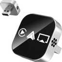 3 in 1 Screen Mirroring Wireless CarPlay Adapte, 2026 Upgraded Wired to Wireless for Apple CarPlay & Android Auto & AirPlay, Mini USB Design Car Play Adapter with Type-C Extension, Plug and Play