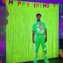 3 Pack 3.28ft x 6.56ft Glow in The Dark Party Decor Supplies for Wedding Birthday Baby Shower Bachelorette Banners DecorationsFluorescent Macaron Yello