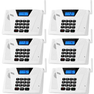 Intercoms Wireless for Home Hands Free, 2024 Upgraded Intercom 5300ft with Automatic Answer, 9 Channel Full Duplex Home Intercom System Fit for Hospital Business House(6 Packs White)