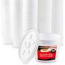 Stock Your Home 4 Ounce Foam Bowls With Lids (1000 Count) - Insulated To Go Cups - Containers for Soup, Oatmeal, Ice Cream - For Delis, Cafes, Restaurants