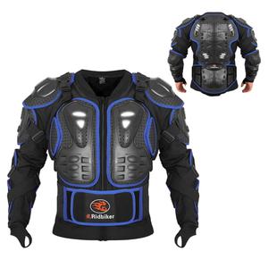 RIDBIKER Motorcycle Jacket Full Body Armor, Chest Protection Dirt Bike Gear for Men Motorcycle Gear Motorcycle Armor Motocross Size S/M