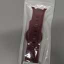 Silicone Sport Band For Samsung Galaxy Watch 8 40mm 44mm/Galaxy Watch 8 Classic 46mm, Adjustable Replacement Soft Waterproof Strap for Men Women (Burgundy)