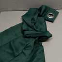 ChrisDowa Small Window Curtains 50 inches Long for Bedroom - Grommet Short Thermal Insulated Room Darkening Curtains for Kitchen (1 Panel, Forest Green, 29 x 50 Inch)