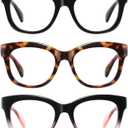 Reading Glasses for Women - Oprah Blue Light Reading Glasses with Spring Hinge, Anti-Glare/Eyestrain Computer Readers (Multi-01)