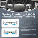 Steering Wheel Level Alignment Tool for Internal Diameter 270mm - 350mm Steering Wheel Holder Spring-Loaded Auxiliary Wheel Aligmment