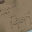 Raised Toilet Seat with Handles, Toilet Seat Riser for Seniors with Adjustable Height & Width, 400lb Handicap Elevated Toilet Seat for Elderly, Pregnant, Fit Any Toilet (Grey)
