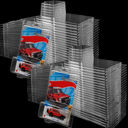 48 Pcs Clear Protector Cases Model Car Clamshell Cases Display Case Clear Protective Packs Car Blister Pack Covers Compatible with Hot-Wheels for Storage, 7.5 x 5 x 2 Inch