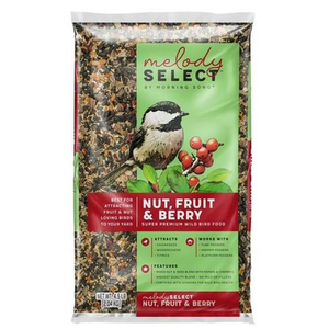 Morning Song 14056 Melody Select Series Wild Bird Food, Premium, Waste-Free, Fruit, Nut Flavor, 10 lb Bag, BBD: 01/01/2026