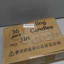 3 inch Floating Candles 36 Packs Gold Floating Candle for Centerpieces 8-9 Hours Floating Candles 3 Water Candles for Cylinder Vases, Pool, Wedding, Mother's Day