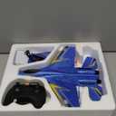 Remote Control Airplane for Kids, 2 Channels Foam RC Planes Jet Wireless Toy,Hobby RC Glider Aircraft for Beginners Teen Boys Girls Adult Blue