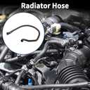 Radiator Hose Heater Hose Radiator Outlet Hose Pipe for BMW X3 2006 No.64213400417 Rubber Coolant Hose Black 1 Pc