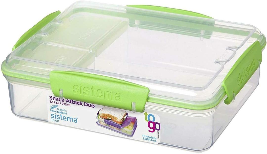 System Lunch to Go, Polypropylene, 3 Compartments, 0.97 LT, Assorted
