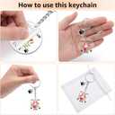 2 x Cat Mom Keychain Cat Lover Gifts for Women Pet Owner Gift Keyring Mother's Day Christmas Halloween Birthday Gifts for Sister Friend Teen Girls Daughter Mom Pet Lover Owner Acrylic Keychain for Women