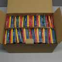 Madisi Crayons Bulk Pack, Regular Size, 4 Colors, cellophane 250 Packs, 1000 Count