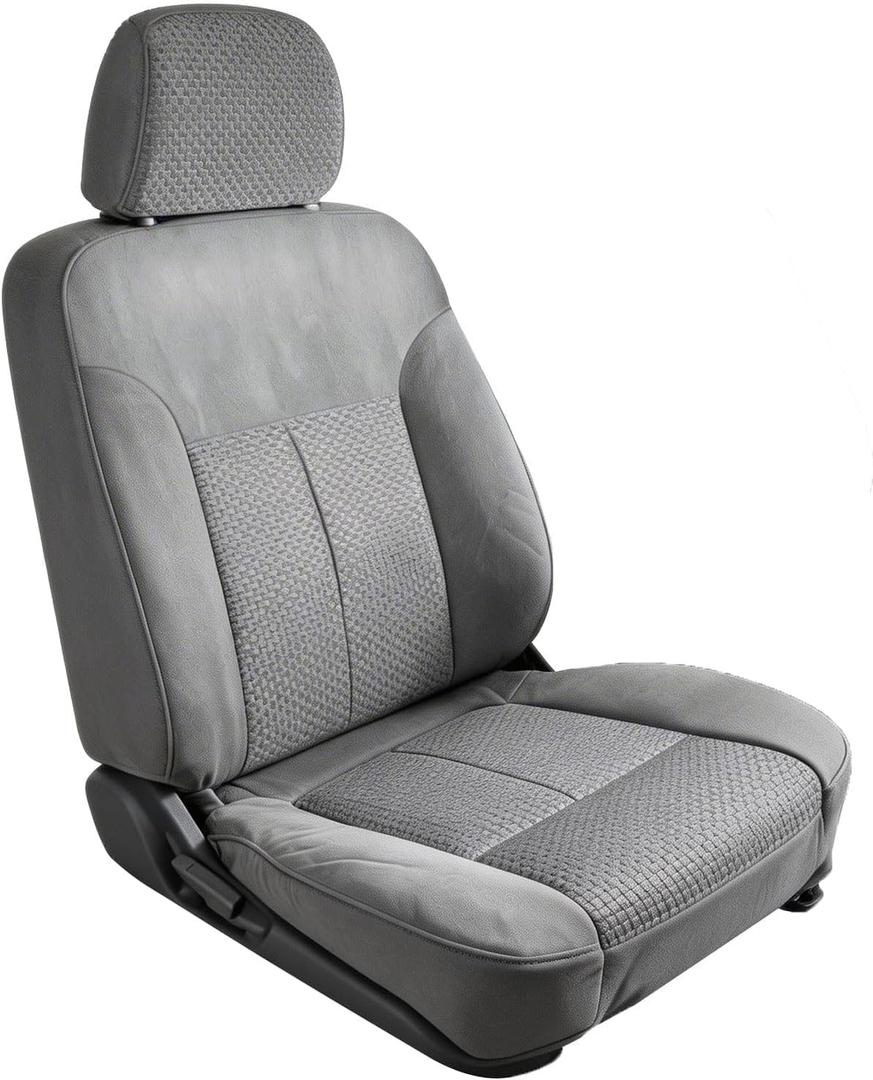 Driver Side Top & Bottom Cloth Seat Cover Compatible with F Series 150 2011 2012 2013 2014