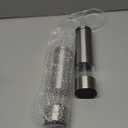 Electric Salt and Pepper Grinder (SINGLE) - Rechargeable USB-C - Stainless Steel Salt, Pepper or Spice Mill with LED Light - One Handed Operation - Adjustable Ceramic Grinders