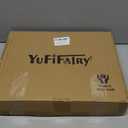 YUFIFAIRY Small Folding Camping Table, 2ft Portable Table with 3 Adjustable Heights, Aluminum Lightweight Foldable Picnic Table with Mesh Layer and Extension Legs for RV, BBQ and Indoor (Silver)