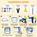Puppy Play Gym with 12 Toys, Removable Dog Enrichment Playground, Interactive Indoor Training Activity Center for Small Dogs & Puppies, Teething & with Squeaky Toys, Fixable, 12 Toys